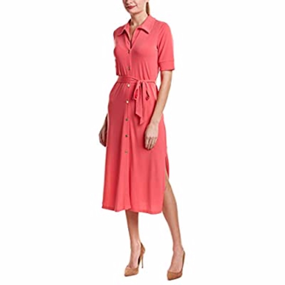 Leota Melon Shirtdress